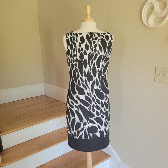 Animal Print Sleeveless Cocktail Sheath Dress By AB Studio.Size 10 - Picture 7 of 11